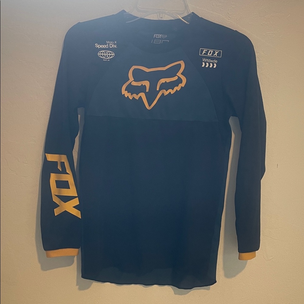 Fox Long Sleeve Tee - Black and Gold